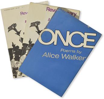 WALKER, ALICE. Once * Revolutionary Petunias & Other Poems.